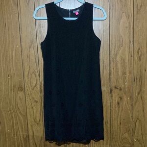 Vince Camuto Black Sleeveless Sheath Mini Dress